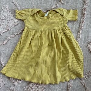 Kate Quinn Yellow Ribbed Knit Dress for Baby